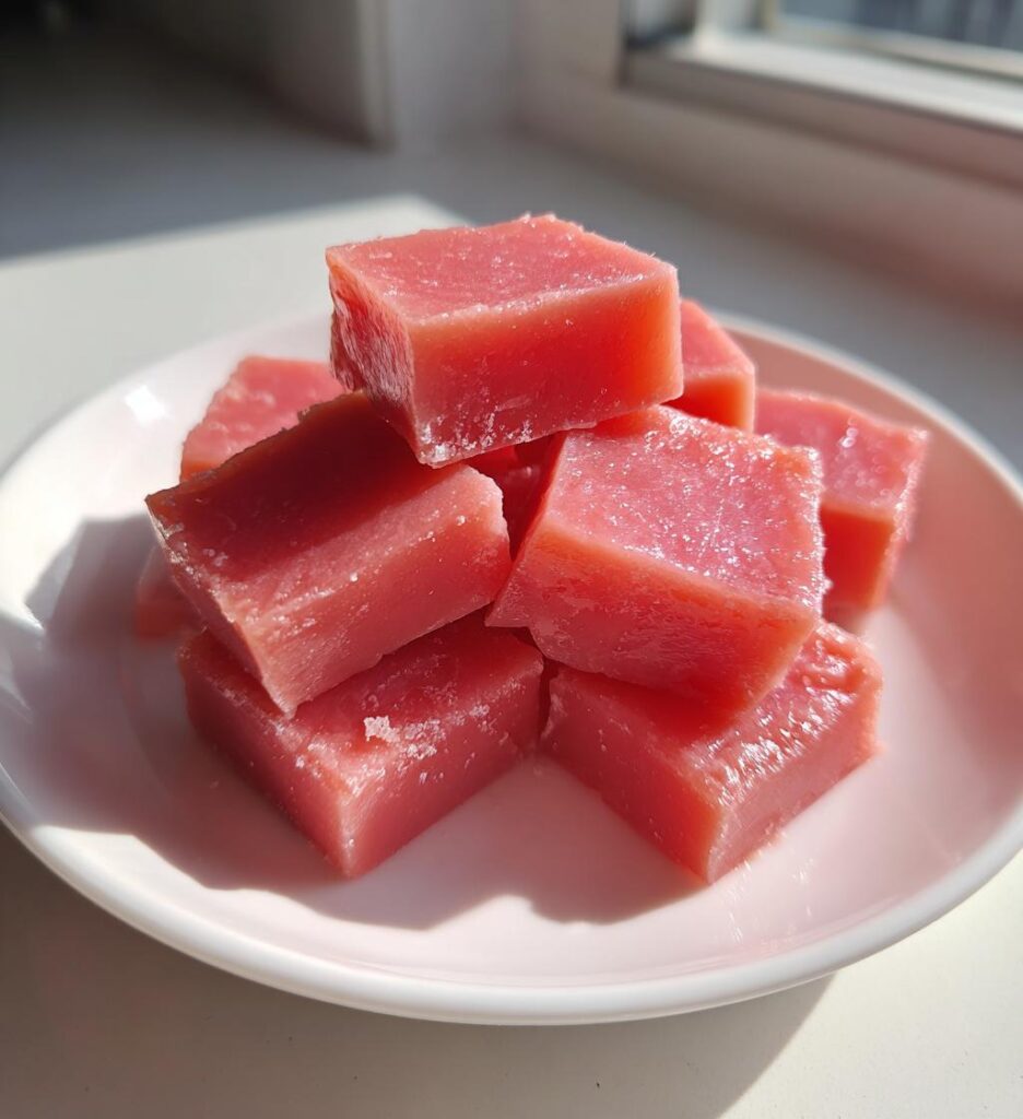 Raspberry Caramels