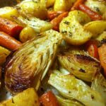 Roasted Cabbage Potatoes Carrots