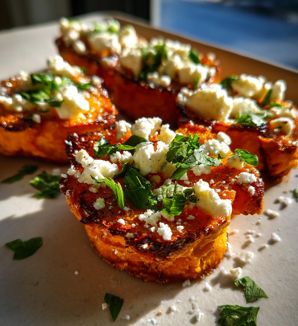 Roasted Sweet Potato Feta Rounds - detail 1