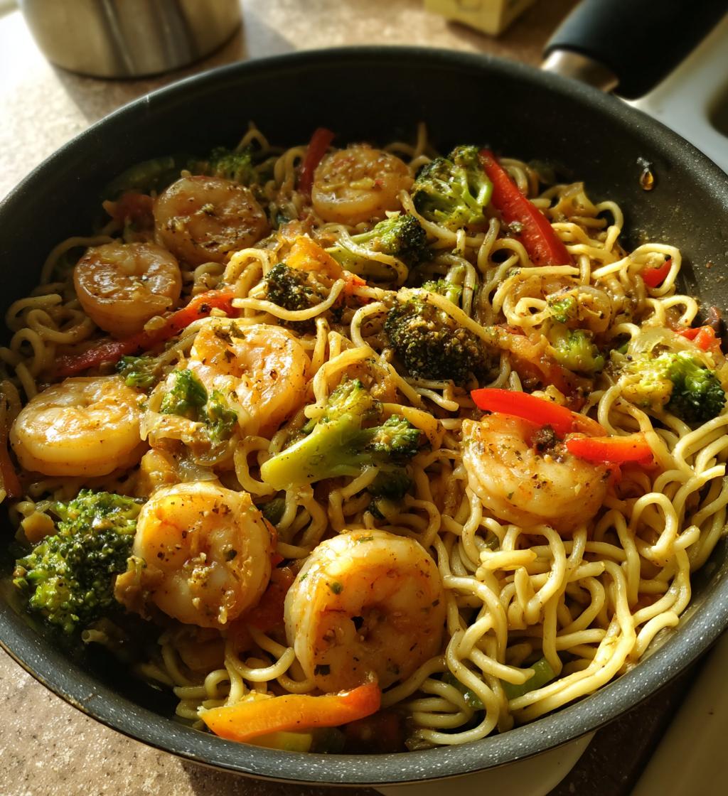 Shrimp Noodle Stir Fry - detail 1