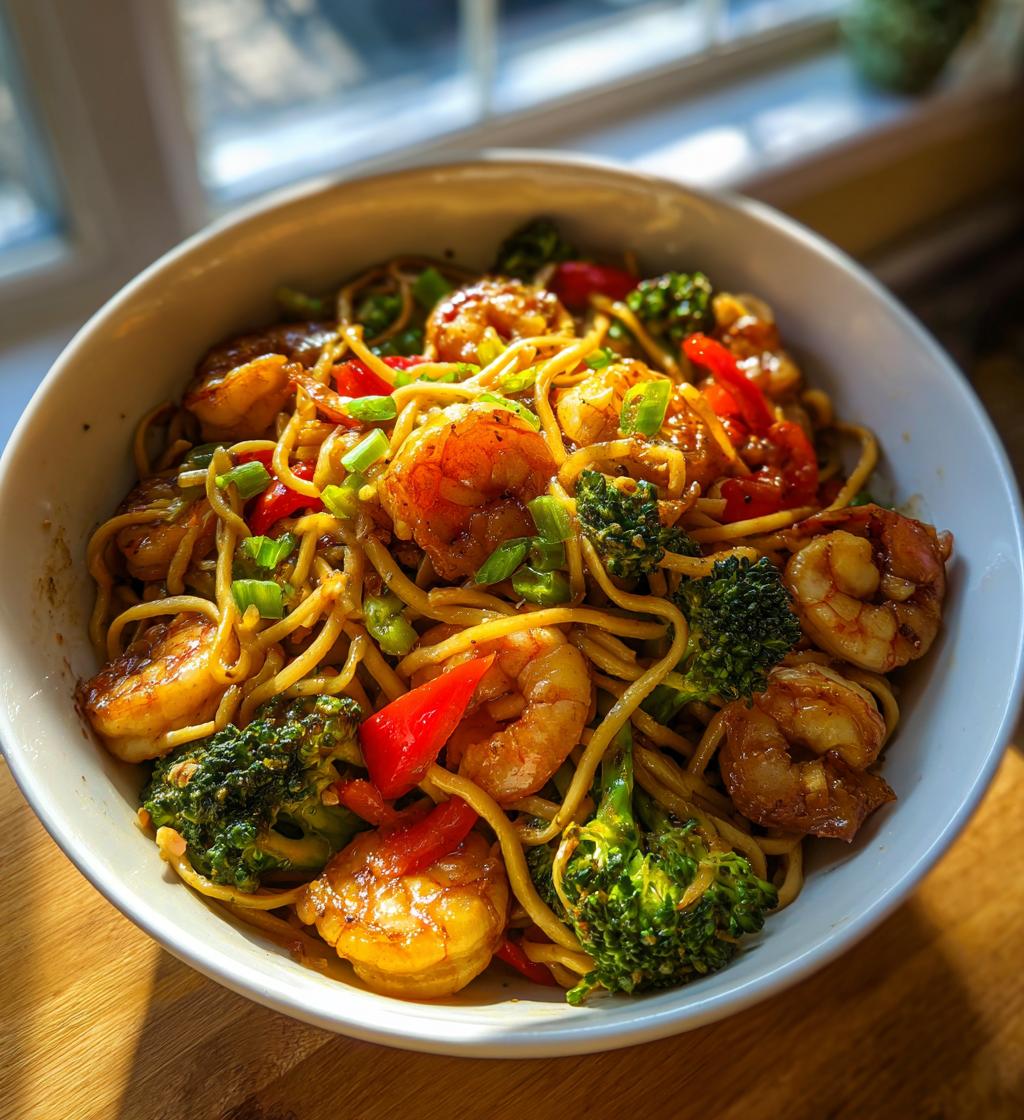Shrimp Noodle Stir Fry