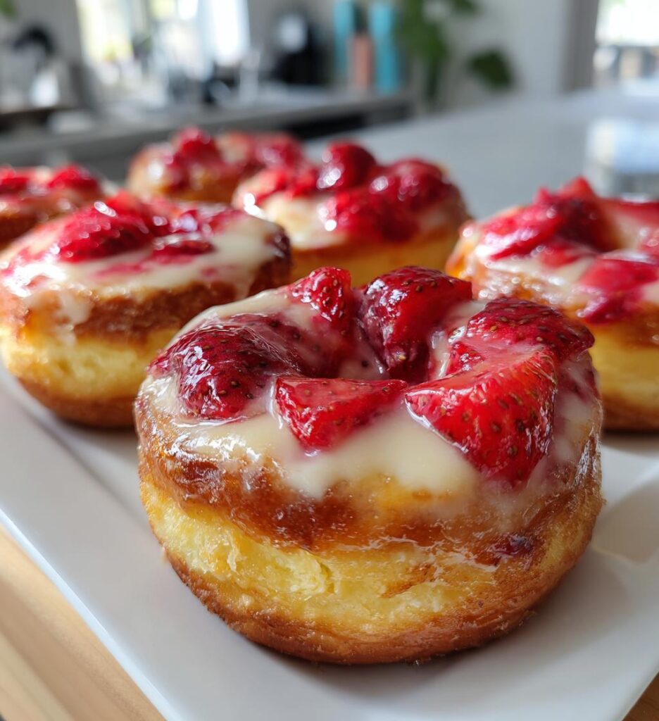 Strawberry Cheesecake Donuts