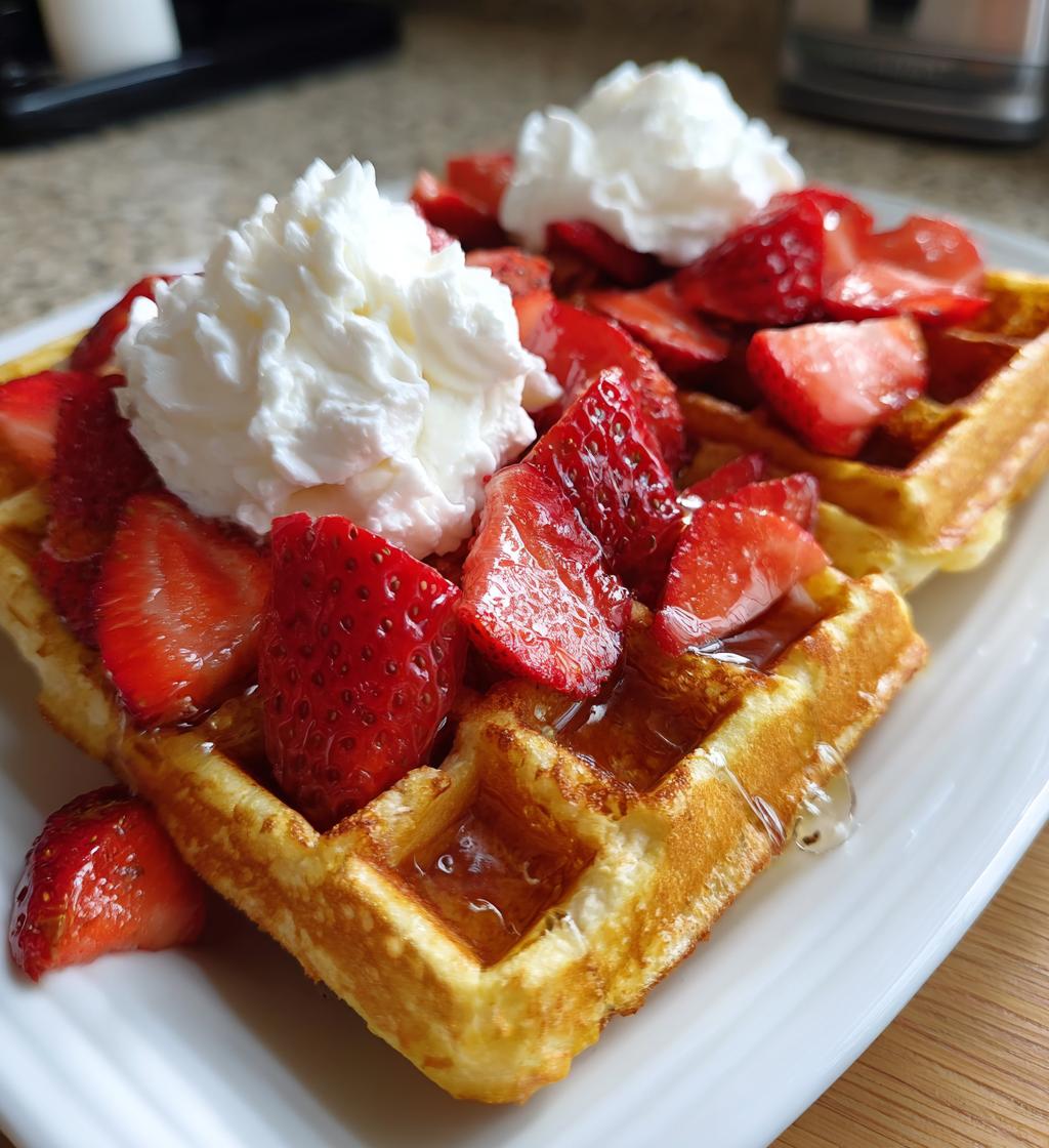 Strawberry Waffles - detail 1