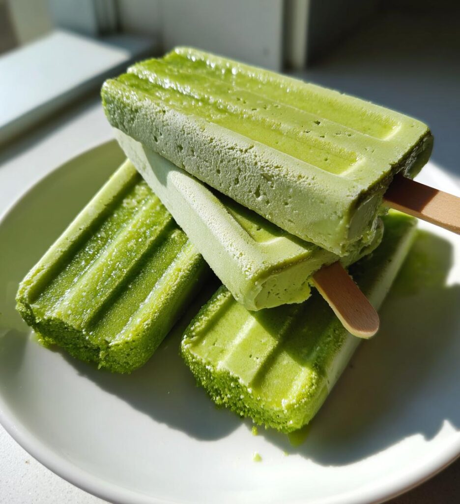 Vegan Honeydew Ice Cream Bars