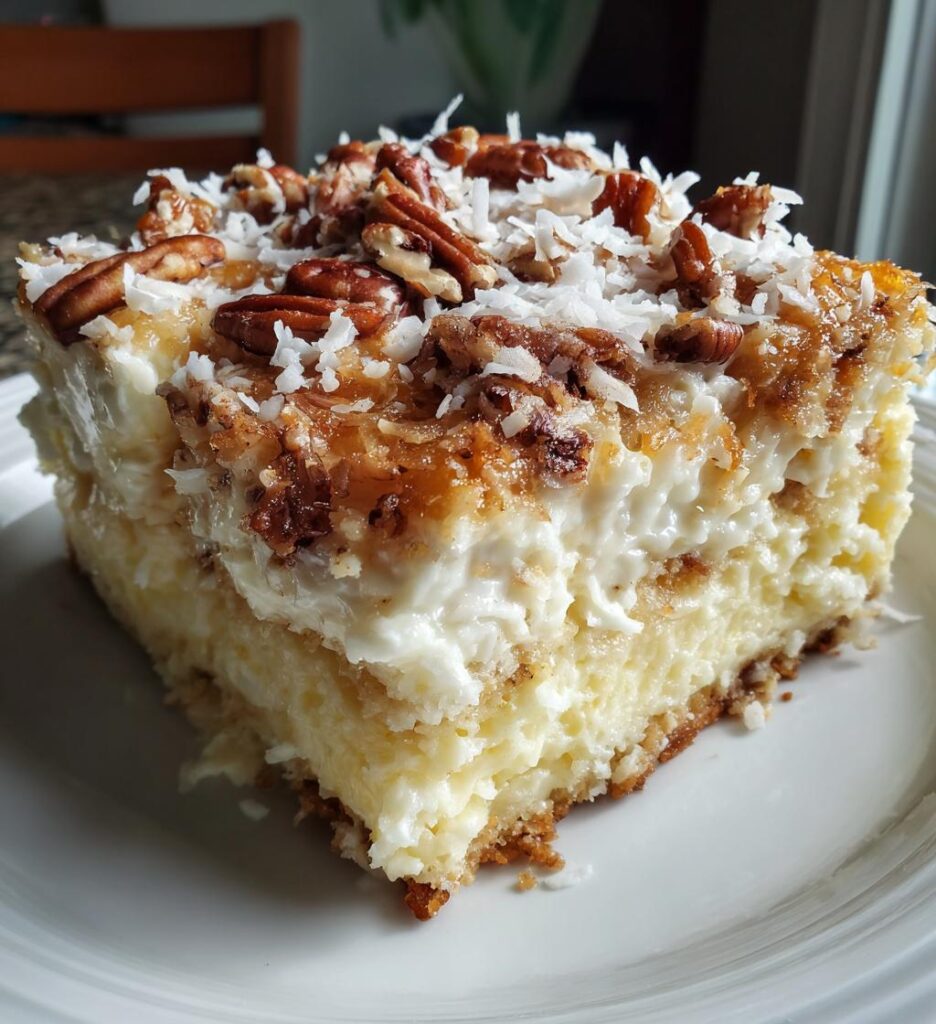White German Chocolate Cheesecake Cake