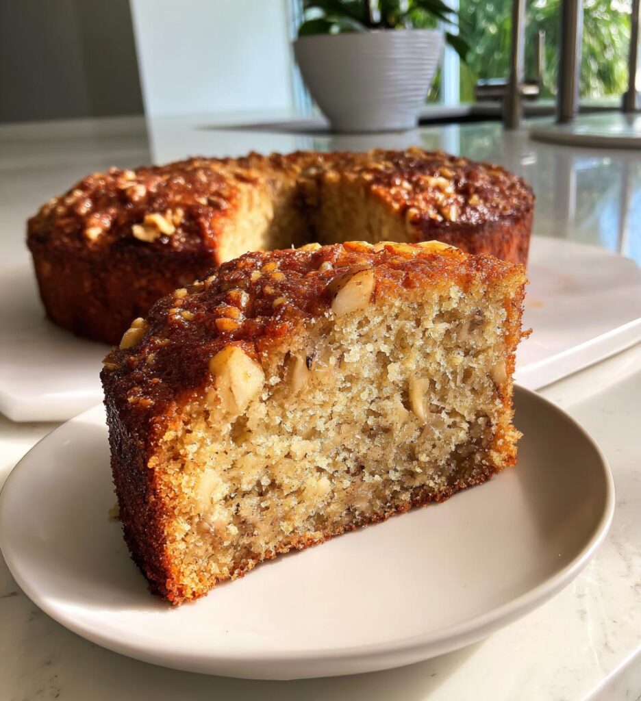 Banana Walnut Cream Cake