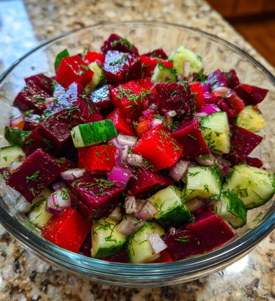 Beet Cucumber Salad