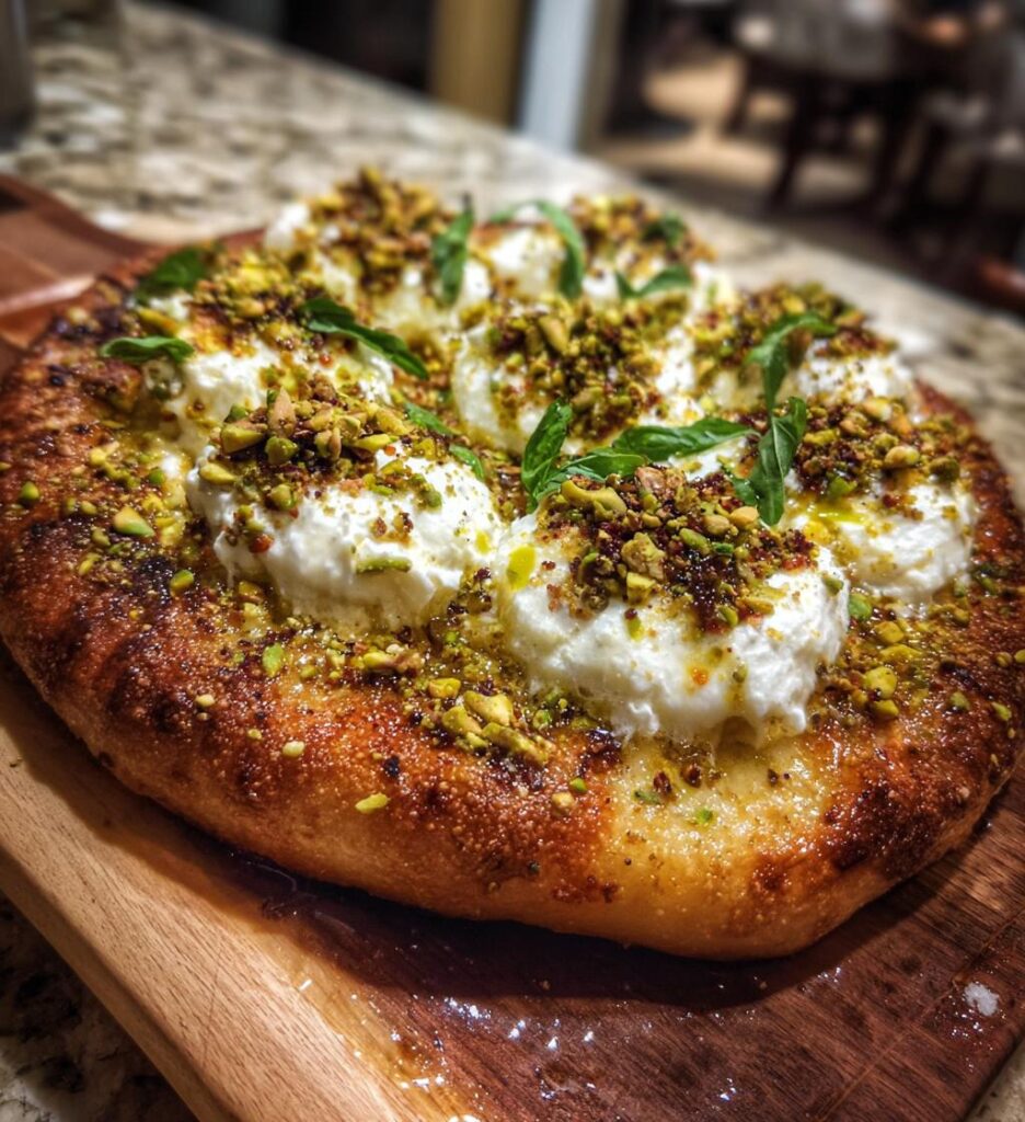 Burrata Pistachio Pizza