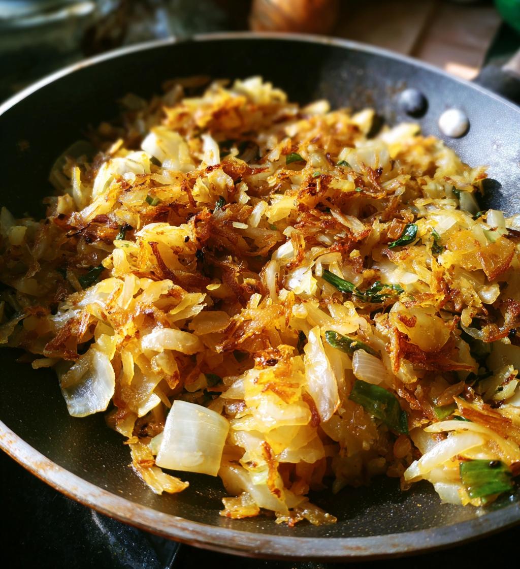 Cabbage Hash Brown Skillet