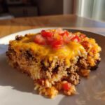 Cheesy Hamburger Rice Casserole