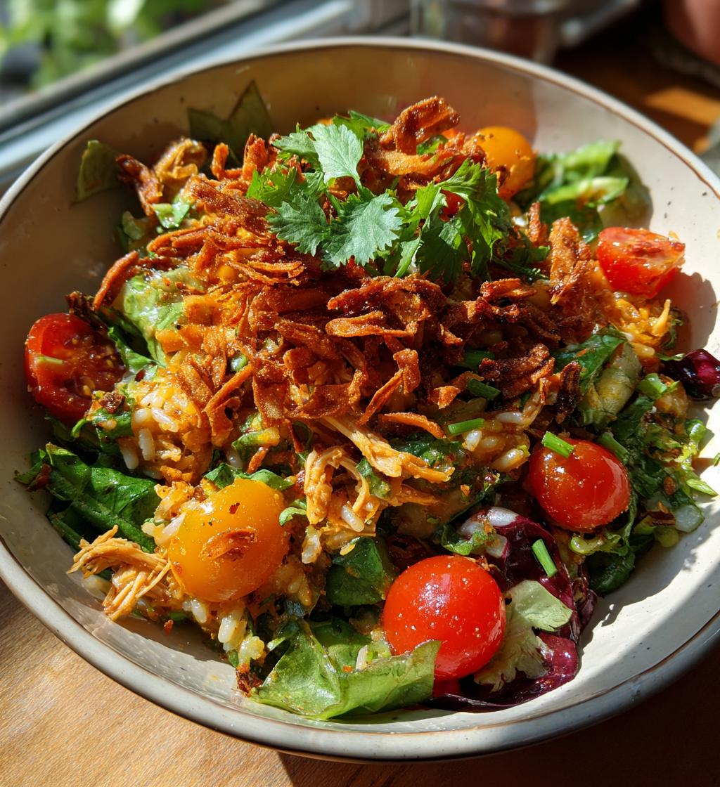 Chicken Crispy Rice Salad