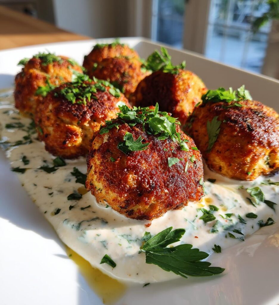 Chicken Kofta Yogurt Sauce