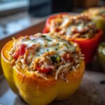 Chicken Rice Stuffed Peppers
