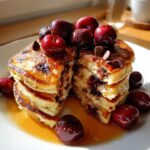 Chocolate Cherry Pancakes