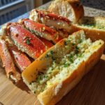 Crab Legs Garlic Bread