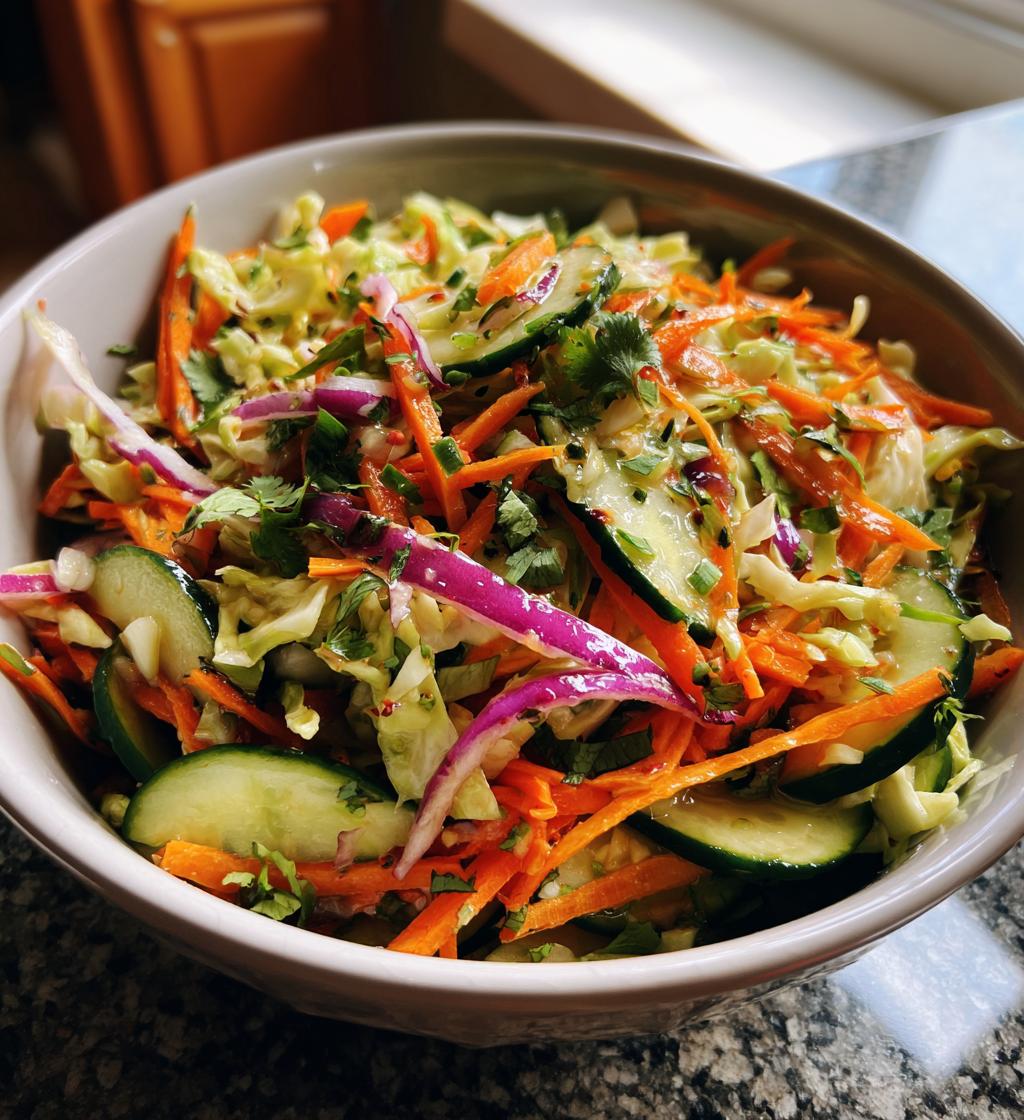 Cucumber Cabbage Salad