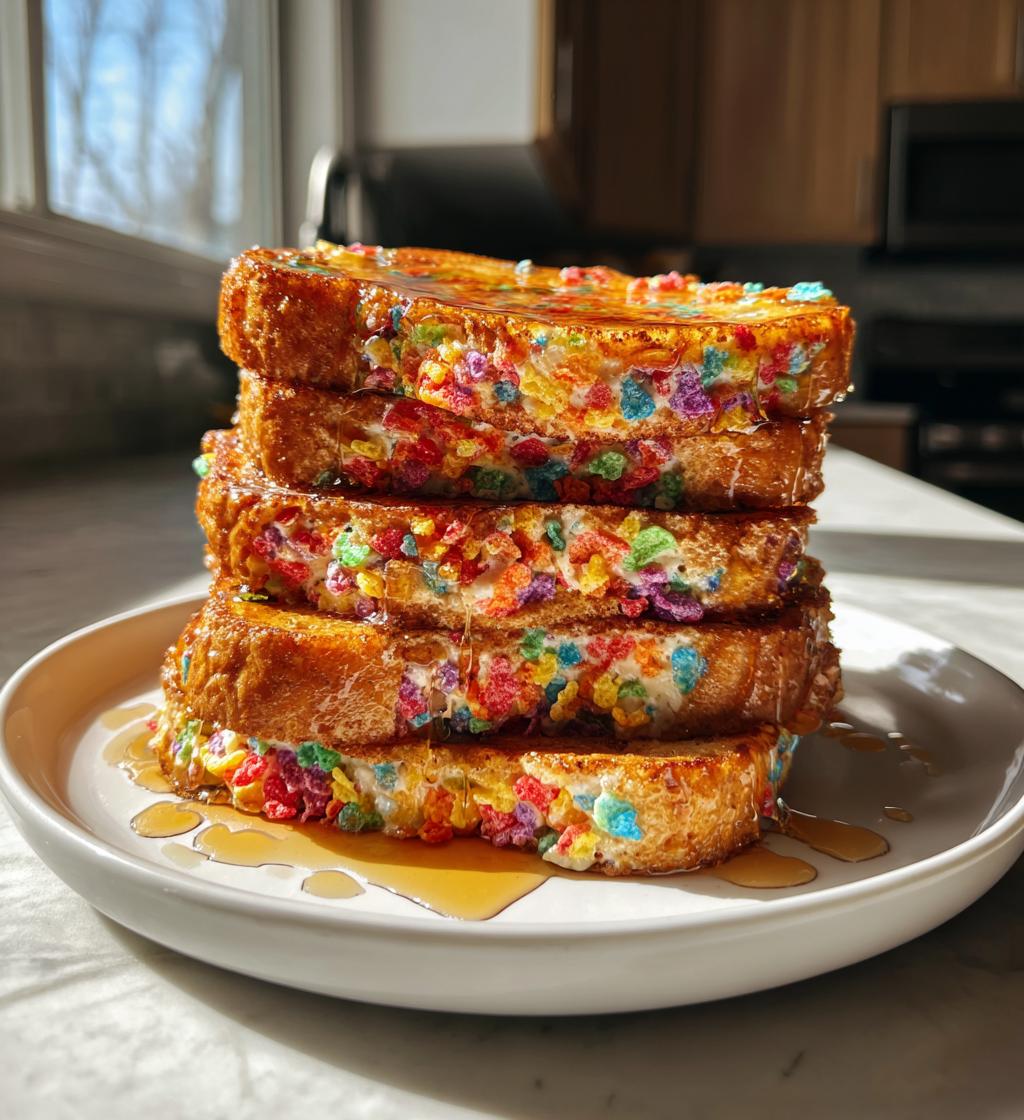 Fruity Pebbles French Toast