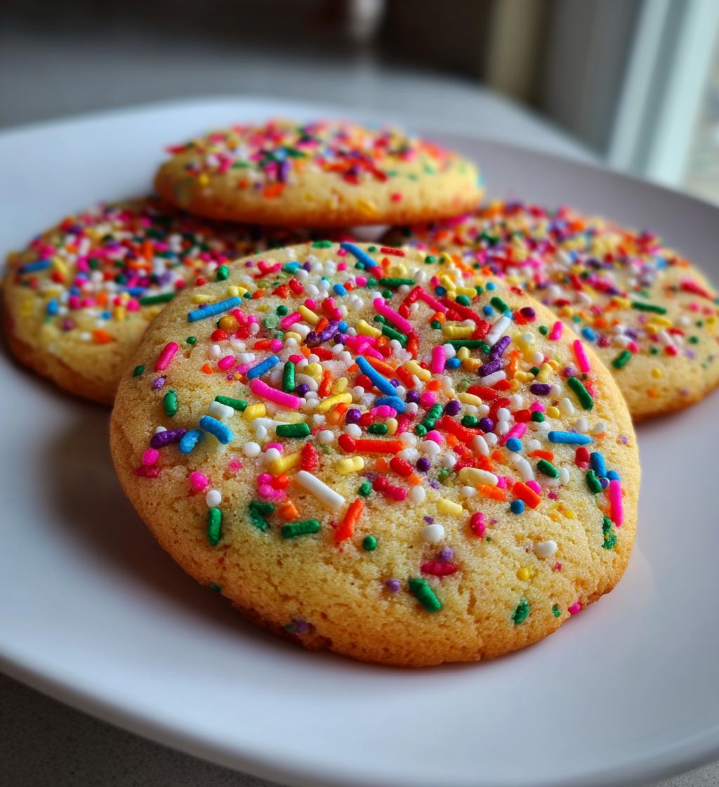 Funfetti Cookie Butter Cookies