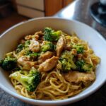 Garlic Chicken Broccoli Noodles