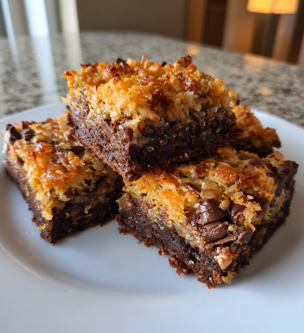 German Chocolate Cookie Bars