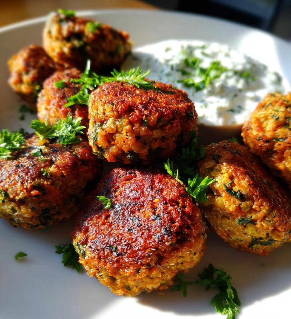 Greek Lentil Meatballs