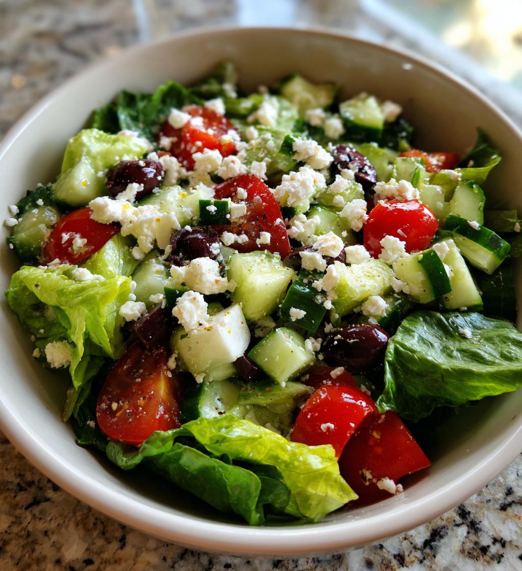 Greek Lettuce Salad
