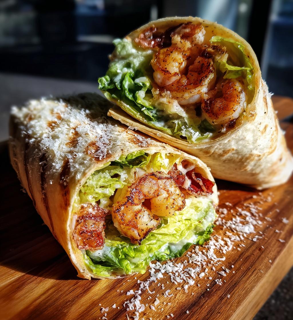 Grilled Shrimp Caesar Wrap