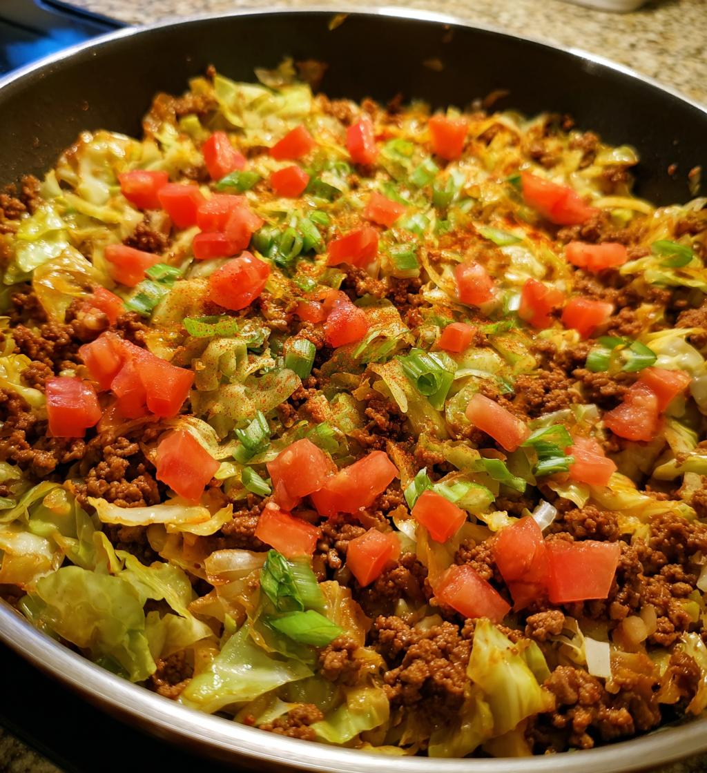 Ground Beef Cabbage Skillet