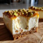 Honey Pistachio Cheesecake Bars