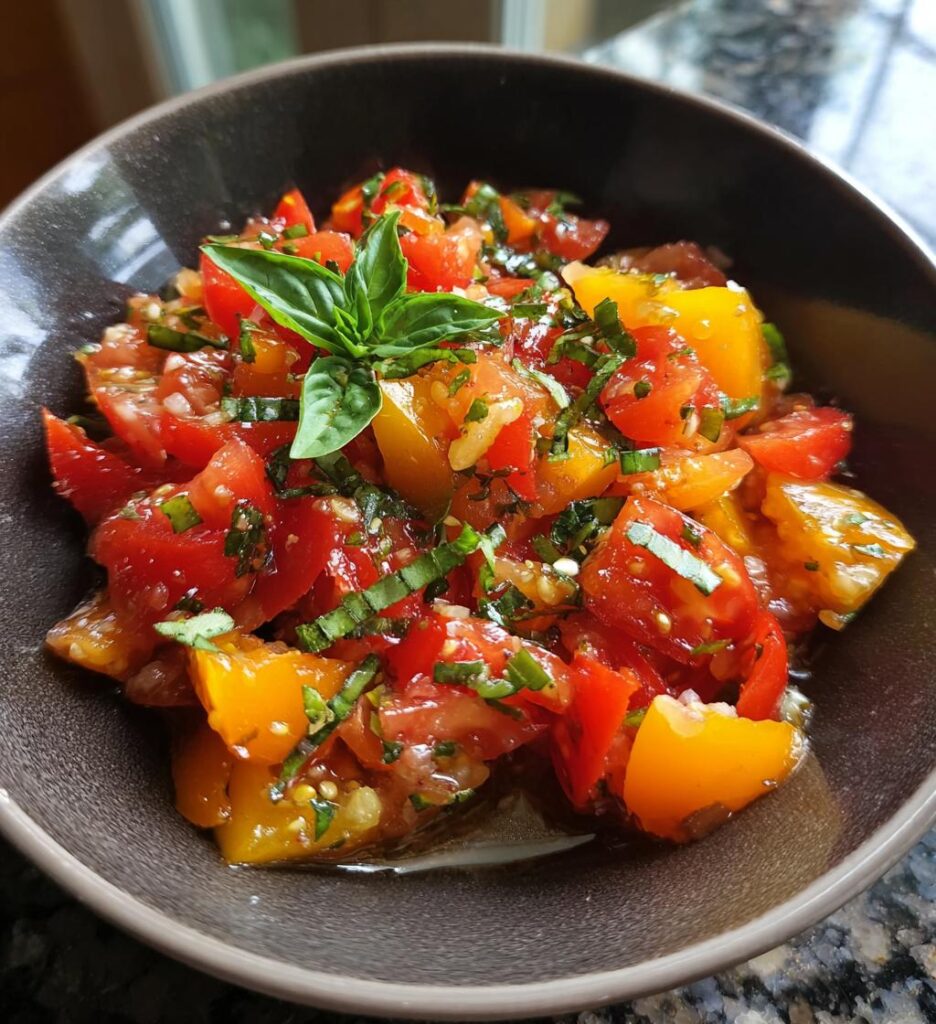 Marinated Garlic Tomatoes