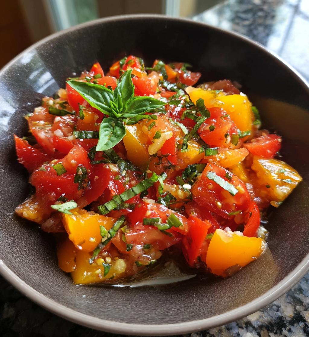 Marinated Garlic Tomatoes