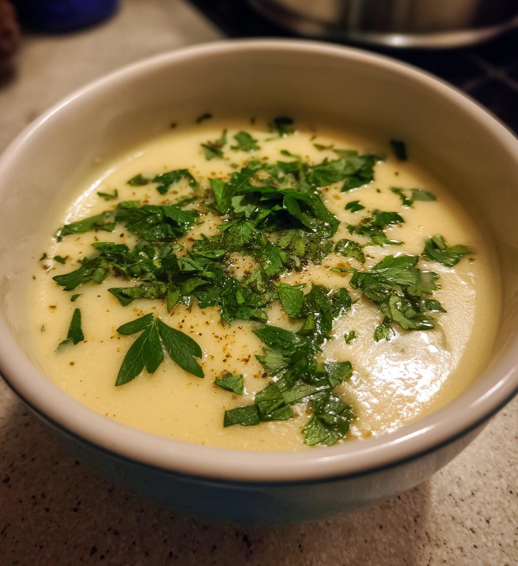 Mediterranean Cauliflower Soup