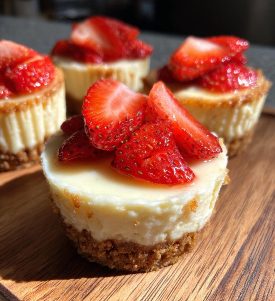 Mini Strawberry Cheesecakes