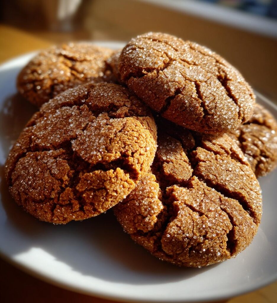 Molasses Crackle Cookies
