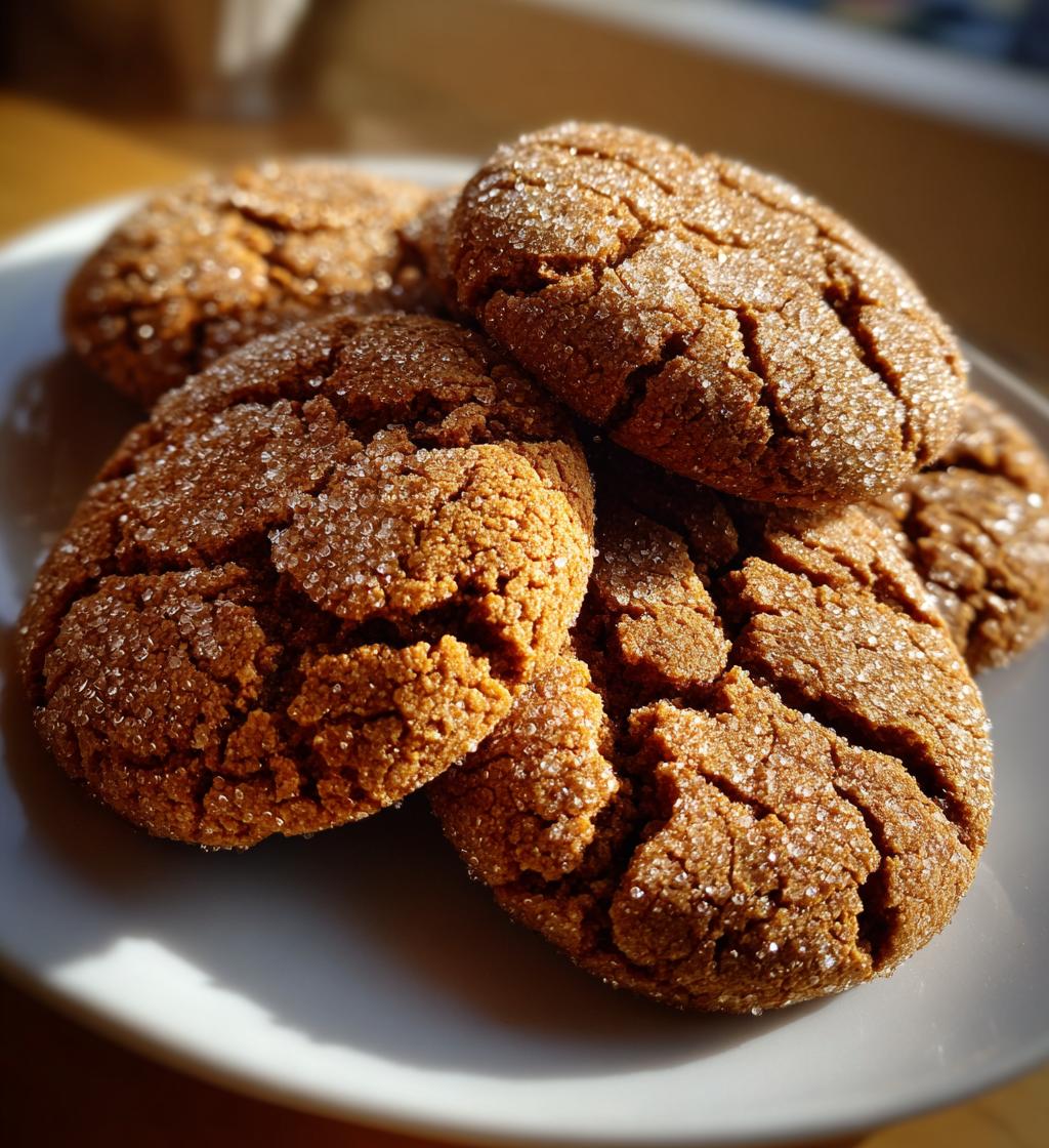 Molasses Crackle Cookies