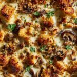 Mushroom Mozzarella Bake