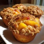Peach Cobbler Muffins