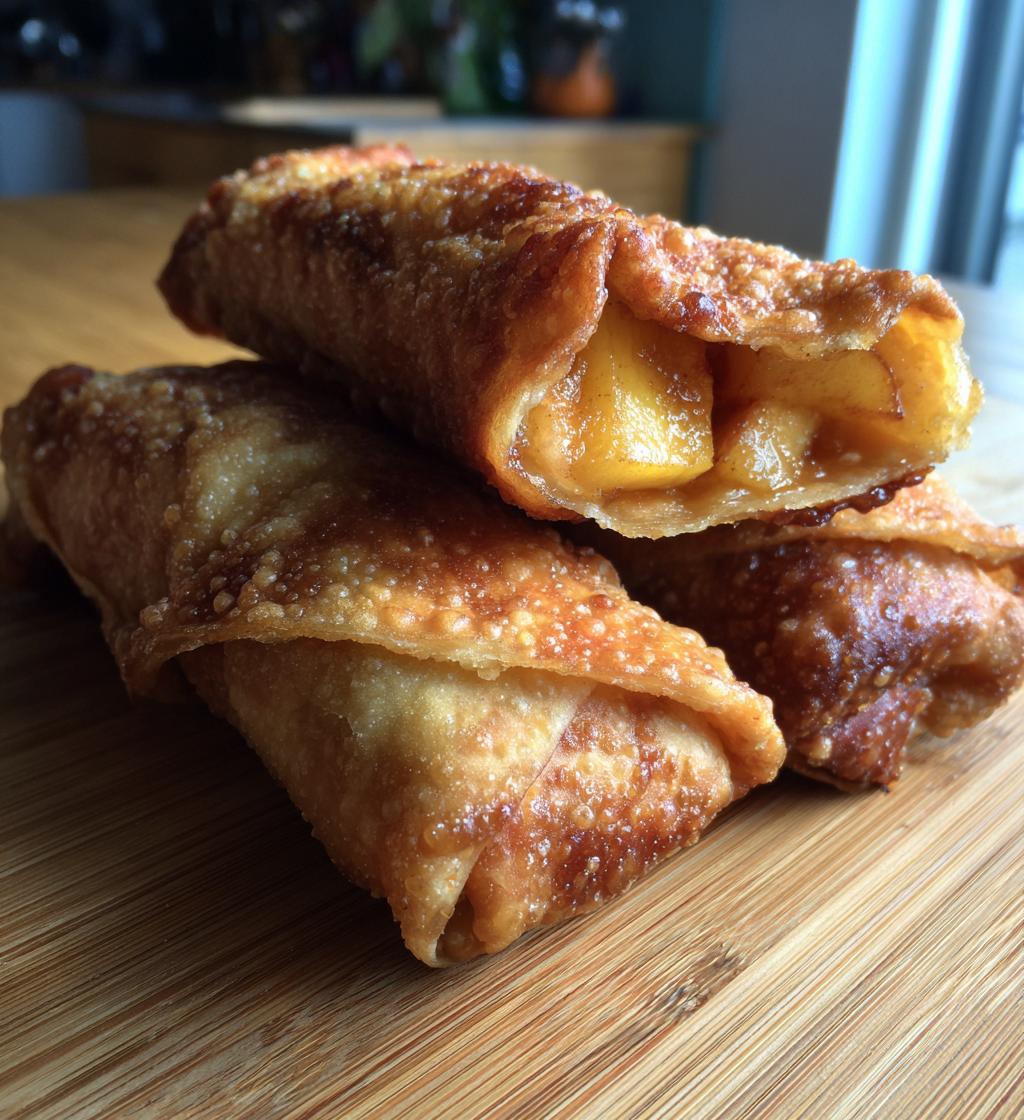 Peach Egg Rolls