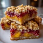 Peach Raspberry Crumb Bars