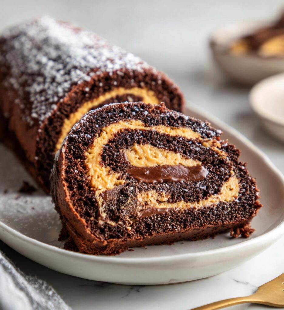 Peanut Butter Chocolate Roll