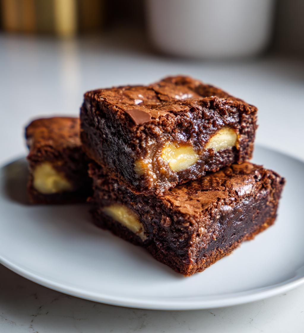Peanut Butter Stuffed Brownies