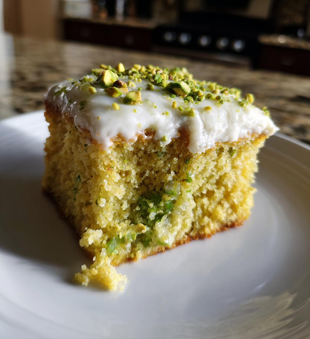 Pistachio Pudding Cake