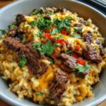 Queso Rice Steak