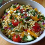 Rainbow Orzo Salad