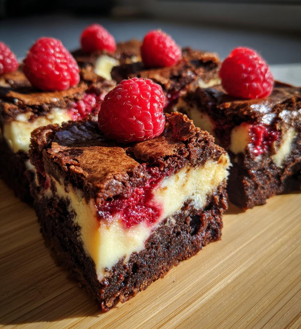 Raspberry Cheesecake Brownies