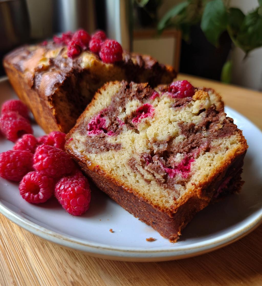 Raspberry Chocolate Banana Bread