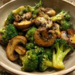 Sauteed Mushrooms Broccoli