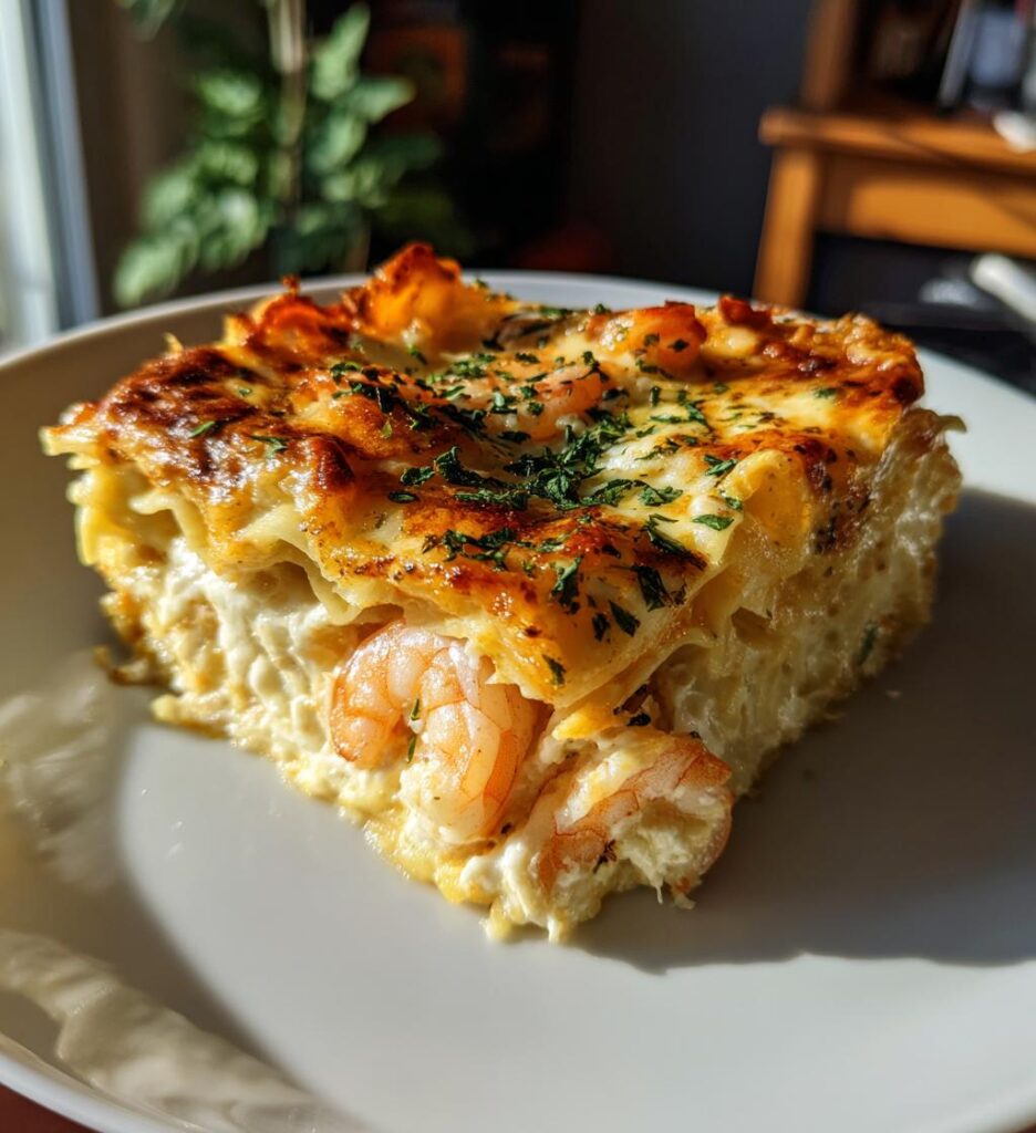 Shrimp Alfredo Lasagna