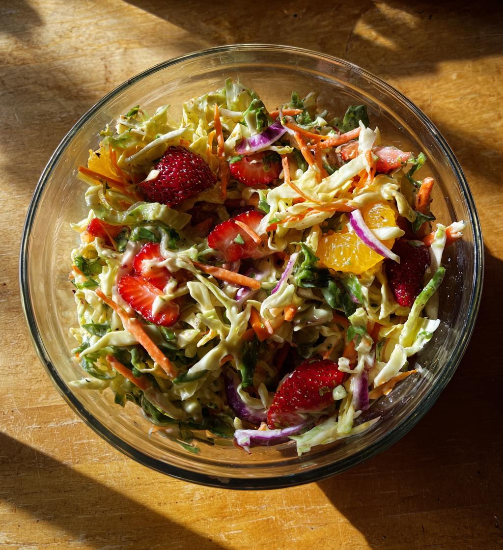 Strawberry Lemon Coleslaw
