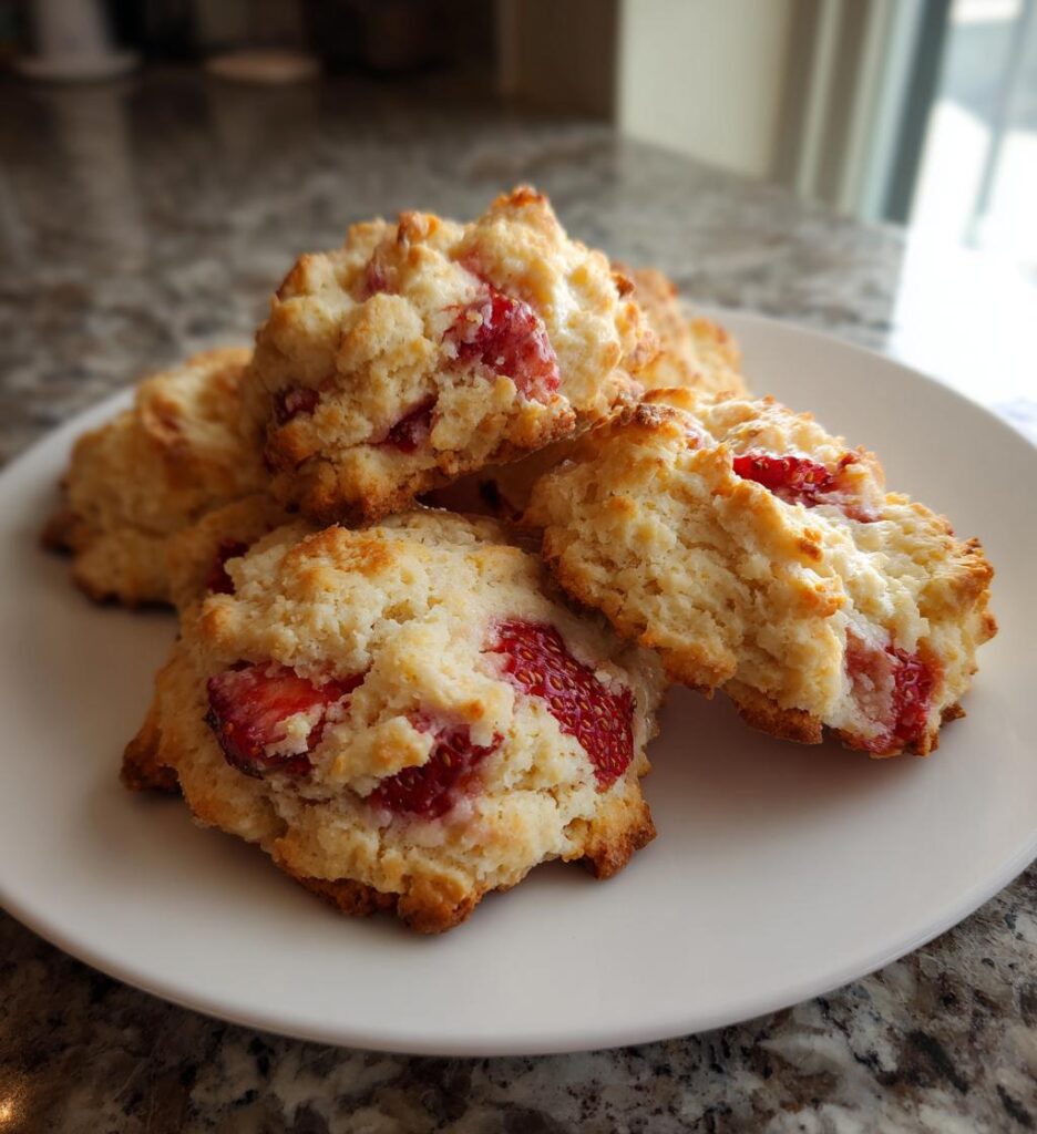 Strawberry Shortbread Cookies
